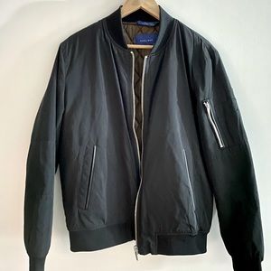 Zara men black bomber jacket